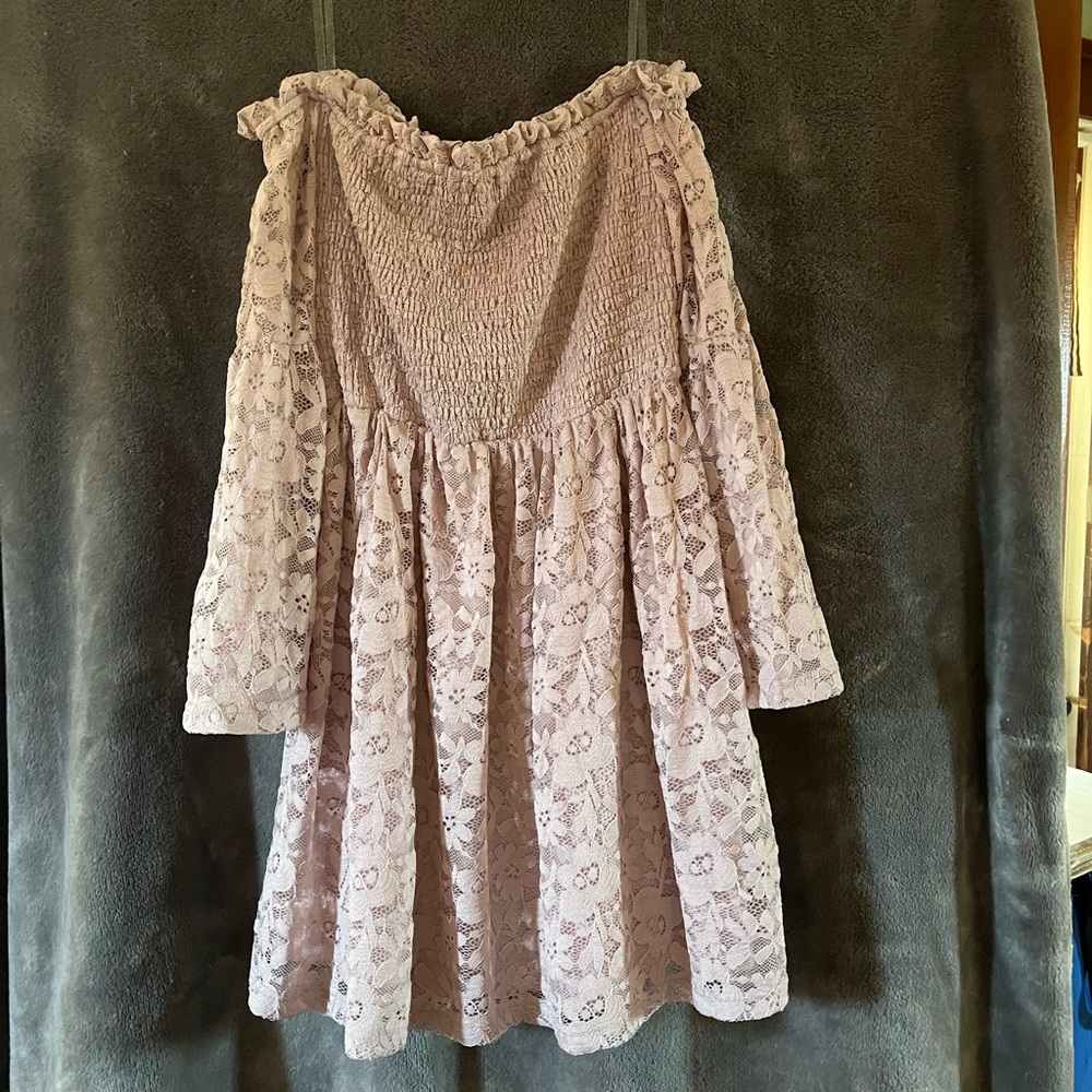 Blush Pink lace dress